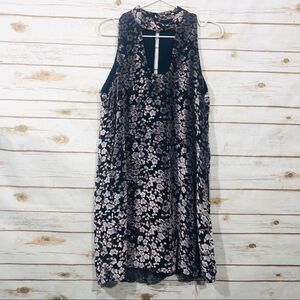 Mary & Mabel mock neck Velvet texture Dress